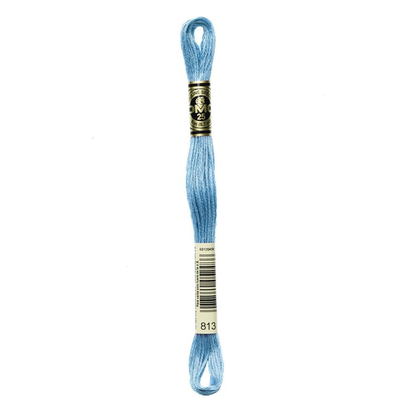 DMC 813 Six Stranded Embroidery Floss Light Blue