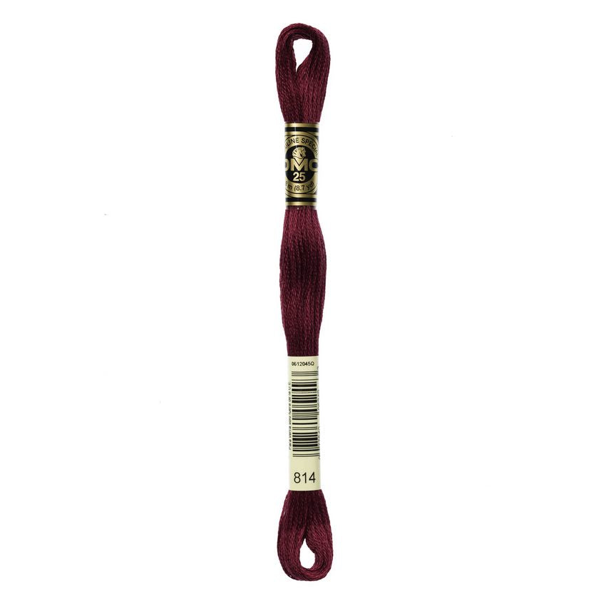 DMC 814 Six Stranded Embroidery Floss Dark Garnet