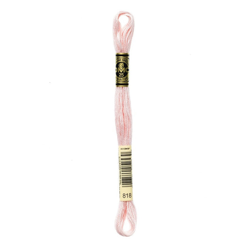 DMC 818 Six Stranded Embroidery Floss Baby Pink