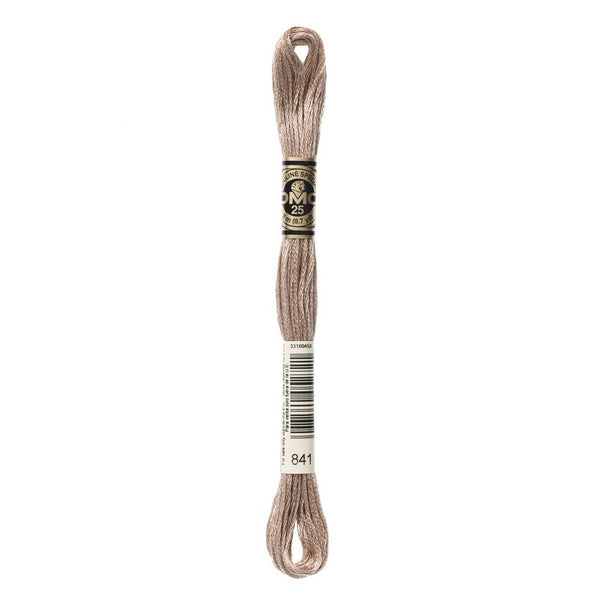 DMC 841 Six Stranded Embroidery Floss Light Beige Brown