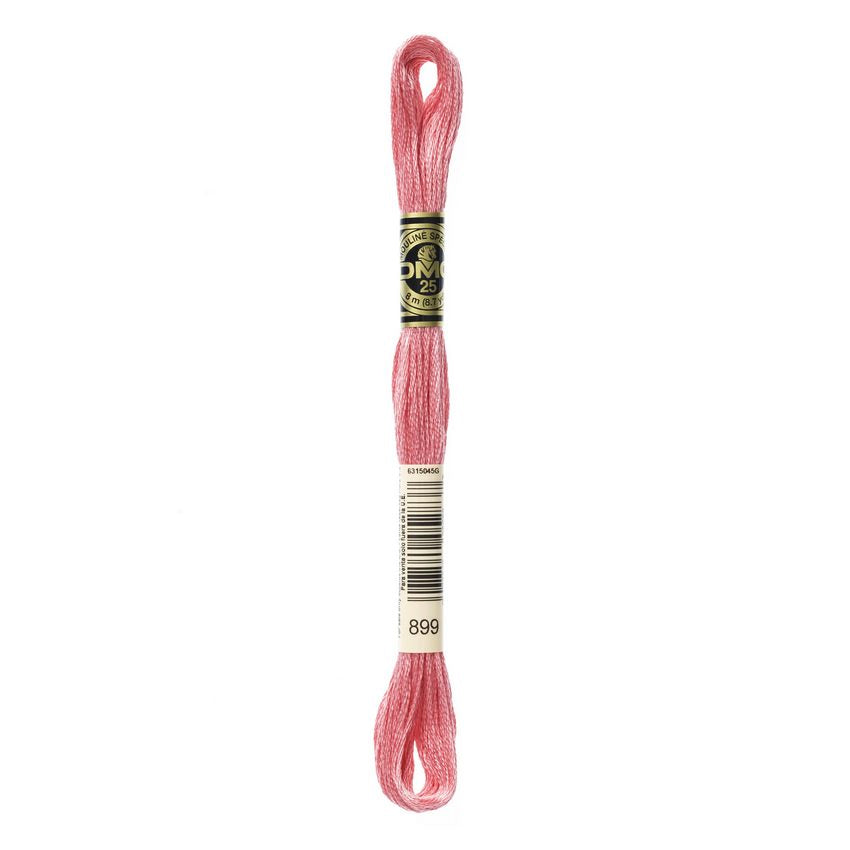 DMC 899 Six Stranded Embroidery Floss Medium Rose