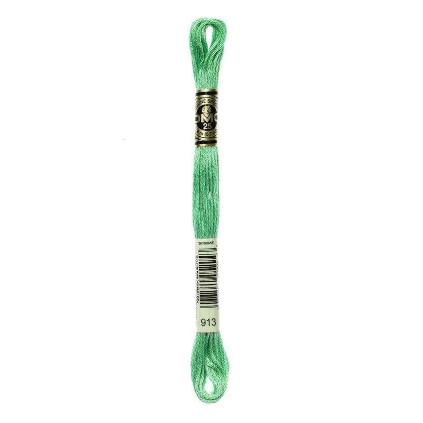 DMC 913 Six Stranded Embroidery Floss Medium Nile Green