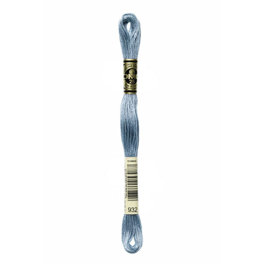 DMC 932 Six Stranded Embroidery Floss Light Antique Blue