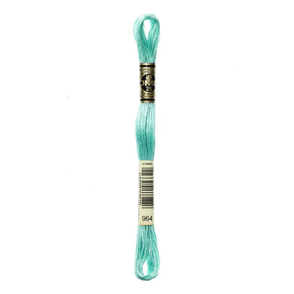 DMC 964 Six Stranded Embroidery Floss Light Seagreen