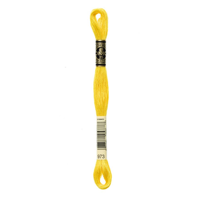 DMC 973 Six Stranded Embroidery Floss Bright Canary