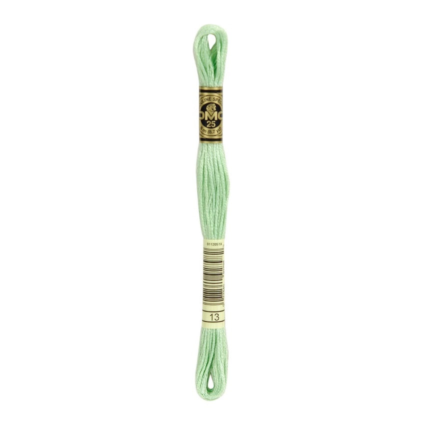 DMC 13 Six Stranded Embroidery Floss Medium Light Nile Green