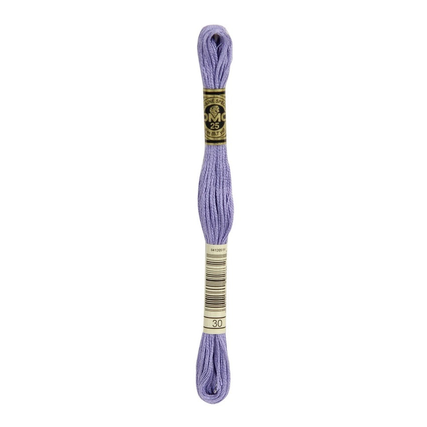 DMC 30 Six Stranded Embroidery Floss Medium Light Blueberry