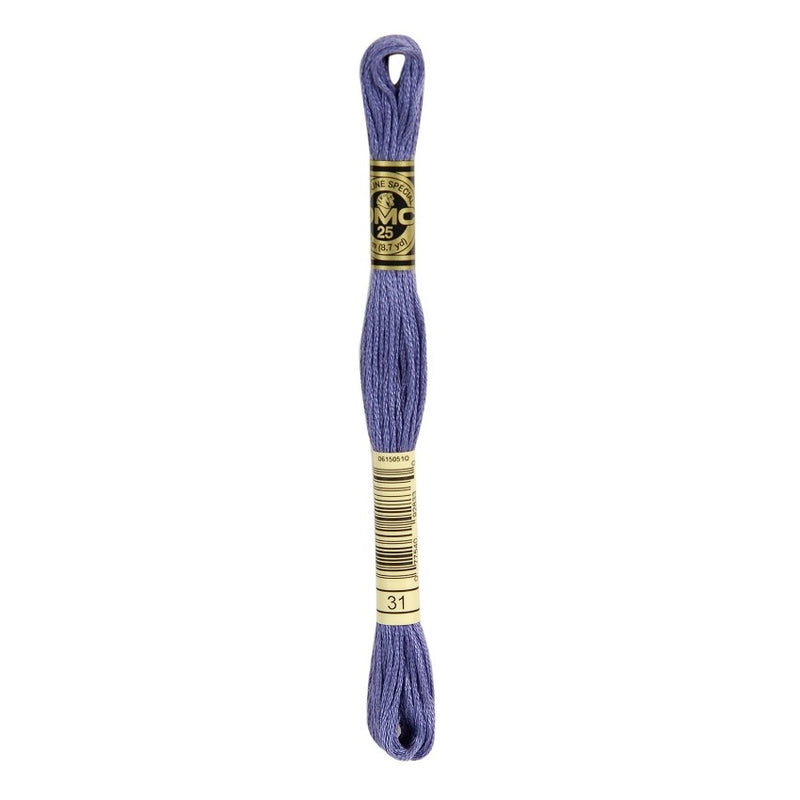 DMC 31 Six Stranded Embroidery Floss Blueberry