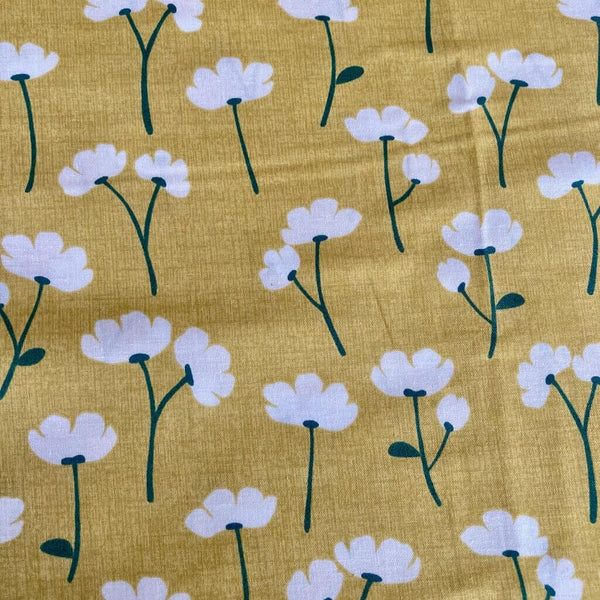 KOIZUMI Fabrics: Kakusi Kukkaa Nina in Yellow