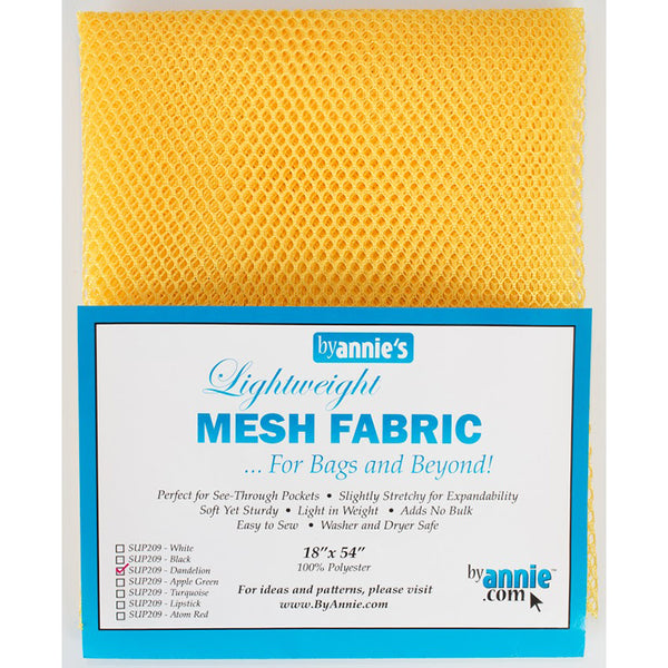 byAnnie: Mesh Lightweight Fabric 18 x 54 Inch Dandelion