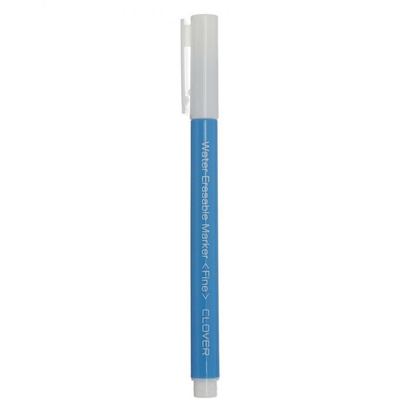 Clover Water Soluble Marker Pen Fine Blue