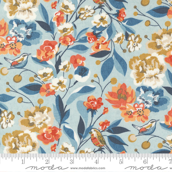 BasicGrey - Nutmeg - Birdies and Blossoms Frosted Crumble - Moda Fabrics 30700 13
