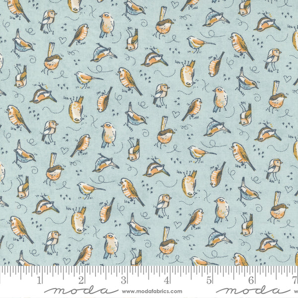 BasicGrey - Nutmeg - Migrate Birds Frosted Crumble - Moda Fabrics 30705 13