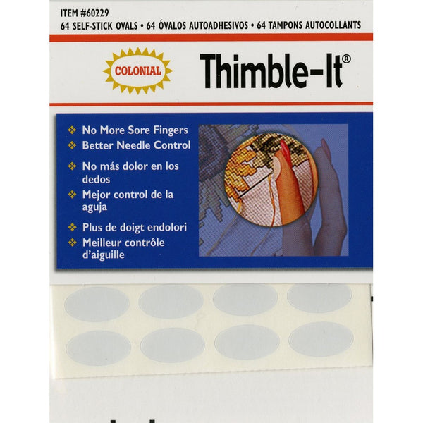 Thimble-It Self-Adhesive Oval Finger Pads
