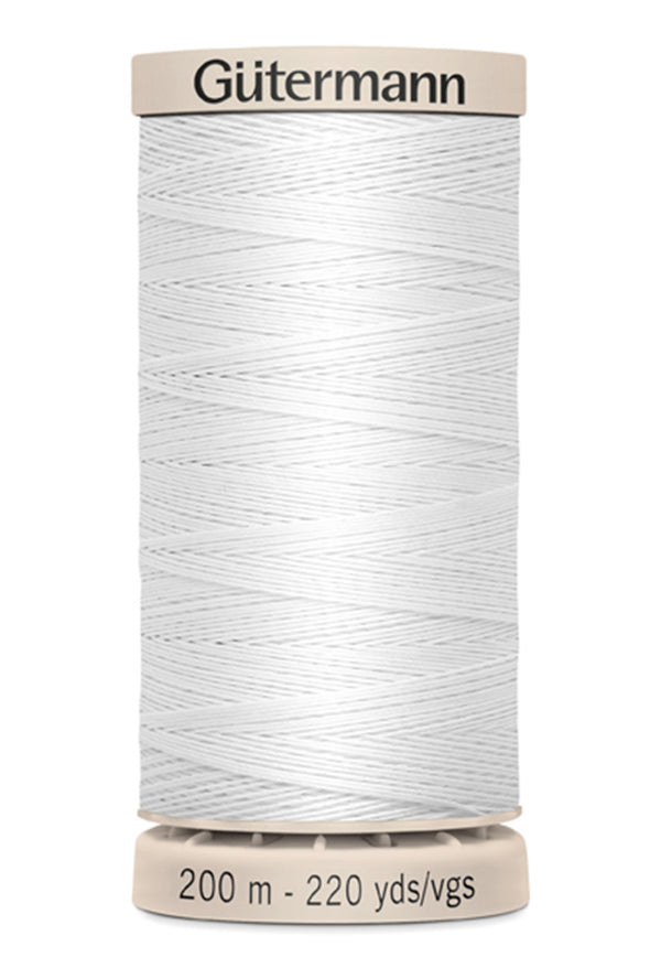 Gutermann Hand Quilting Cotton Thread 200m/219yds White