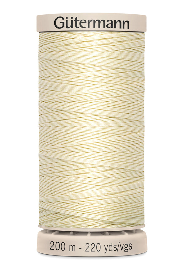 Gutermann Hand Quilting Cotton Thread 200m/219yds Light Pearl