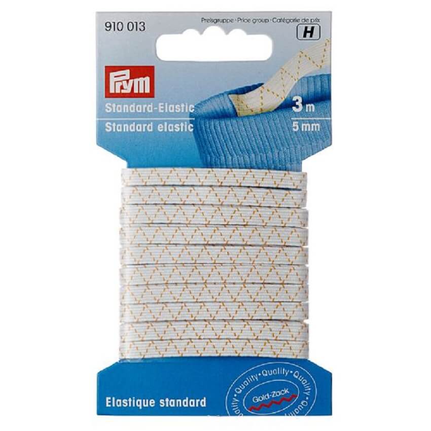 Prym Standard Elastic 5mm White 3m