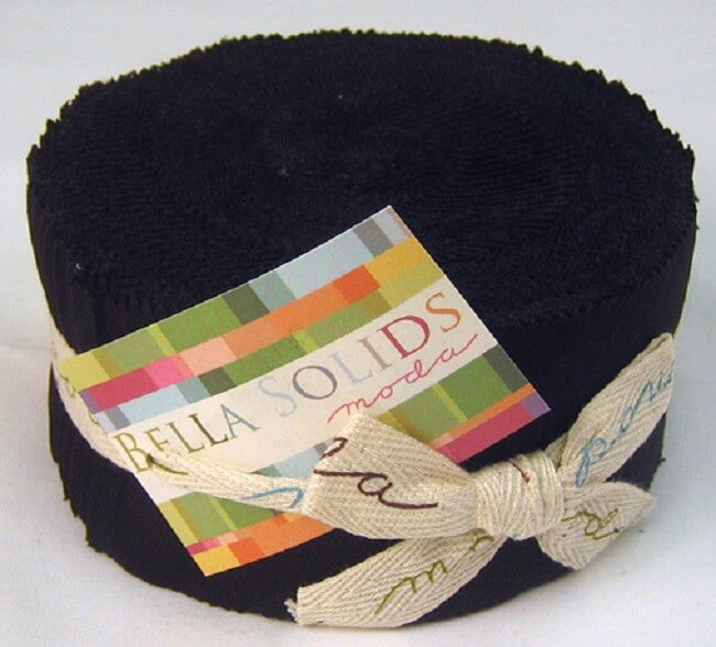 MODA JELLY ROLL: Bella Solids Black