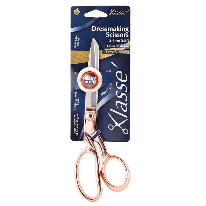 Klasse Dressmaking Scissors - All Metal Rose Gold 8.5IN