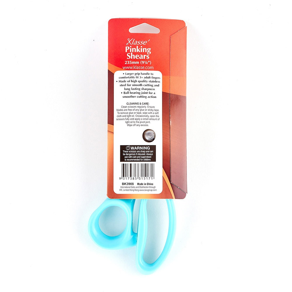 Klasse Pinking Shears Blue Handle BK3908