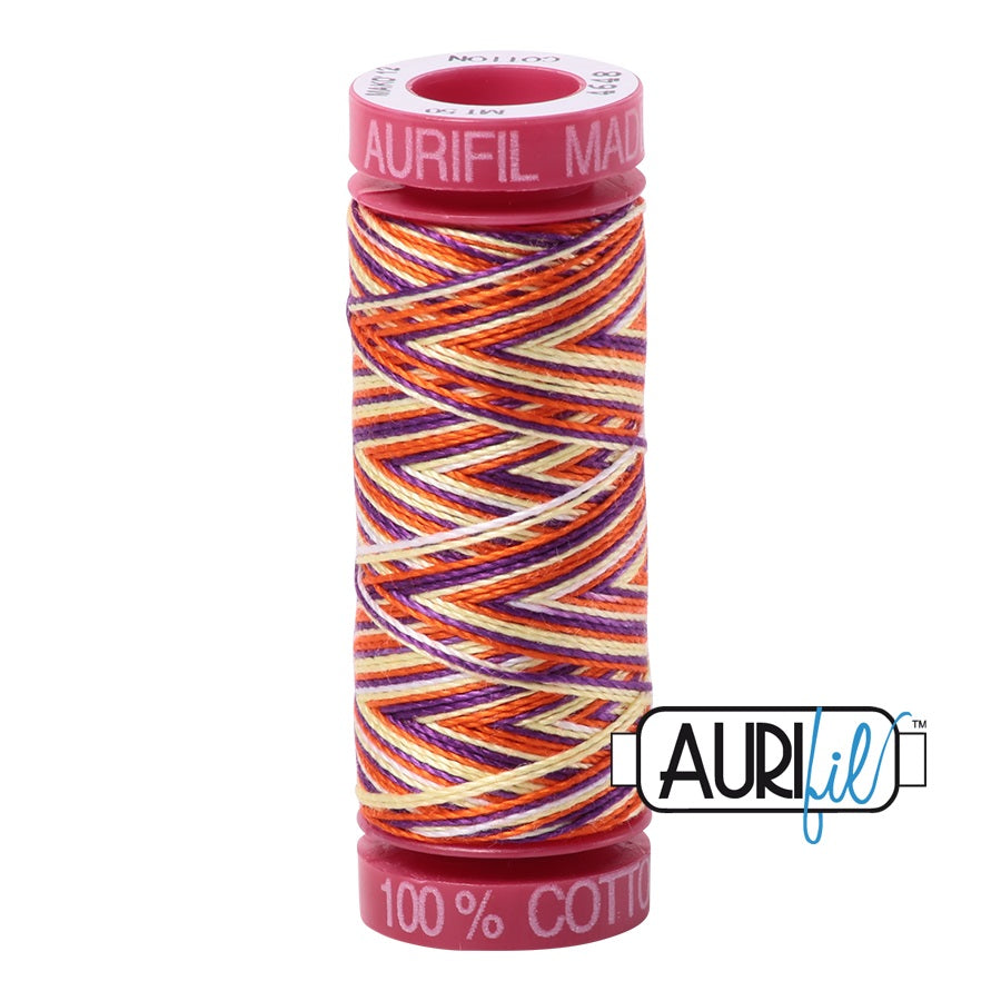 Aurifil Cotton Mako 4648 Desert Dawn Variegated Thread Ne 12 50m