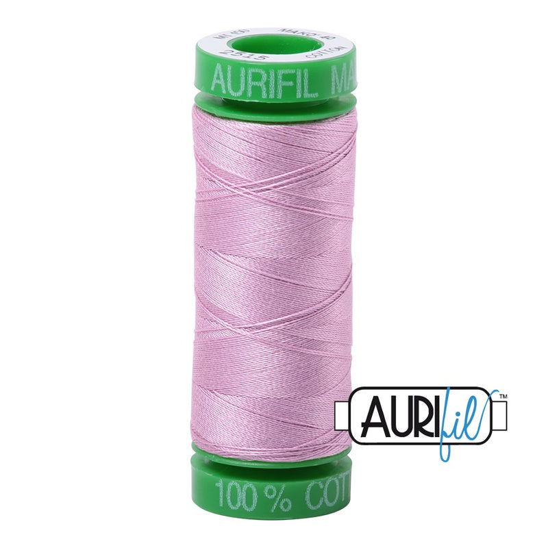 Aurifil Cotton Mako 2515 Light Orchid Thread Ne 40 150m
