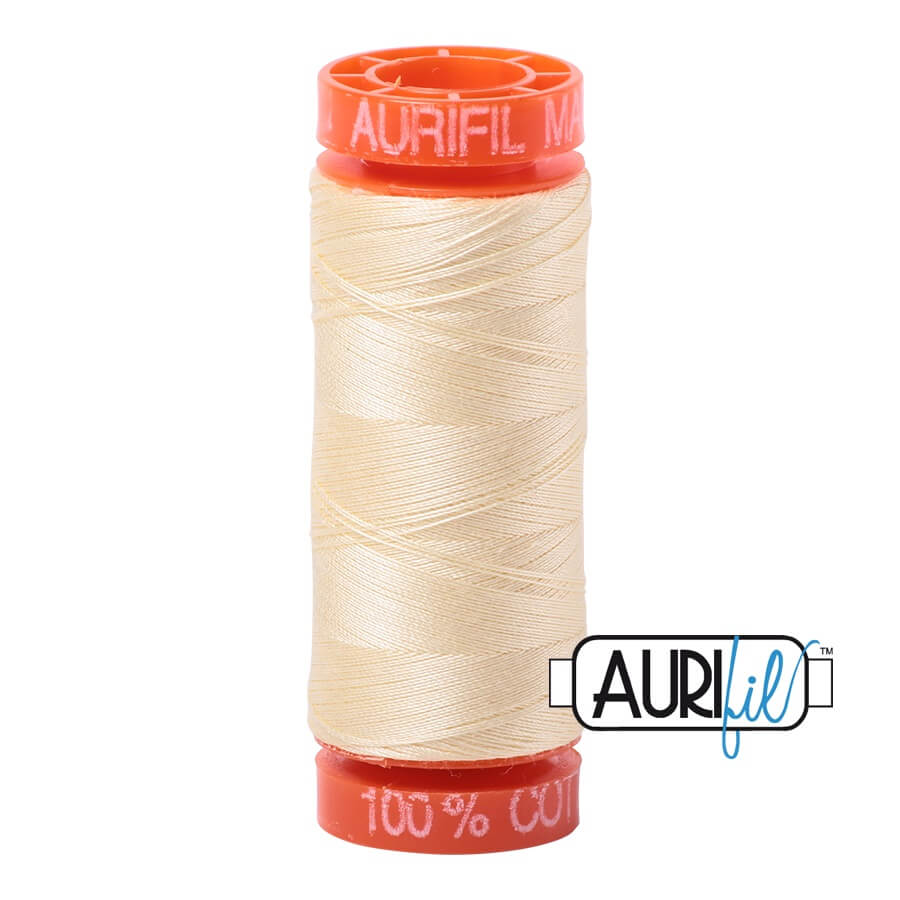 Aurifil Cotton Mako 2110 Light Lemon