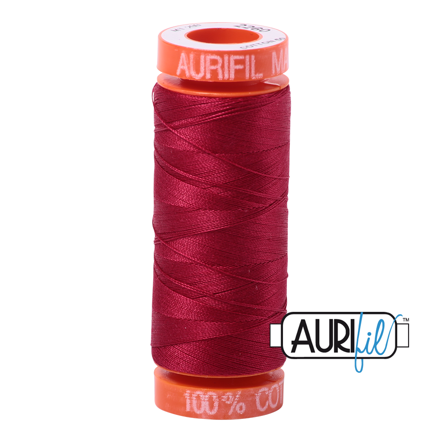 Aurifil Cotton Mako 2260 Red Wine Thread