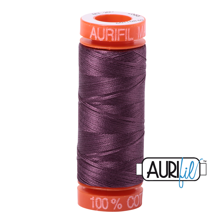 Aurifil Cotton Mako 2568 Mulberry Thread