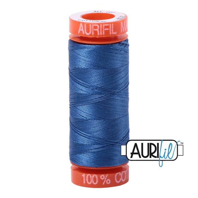 Aurifil Cotton Mako 2730 Delft Blue