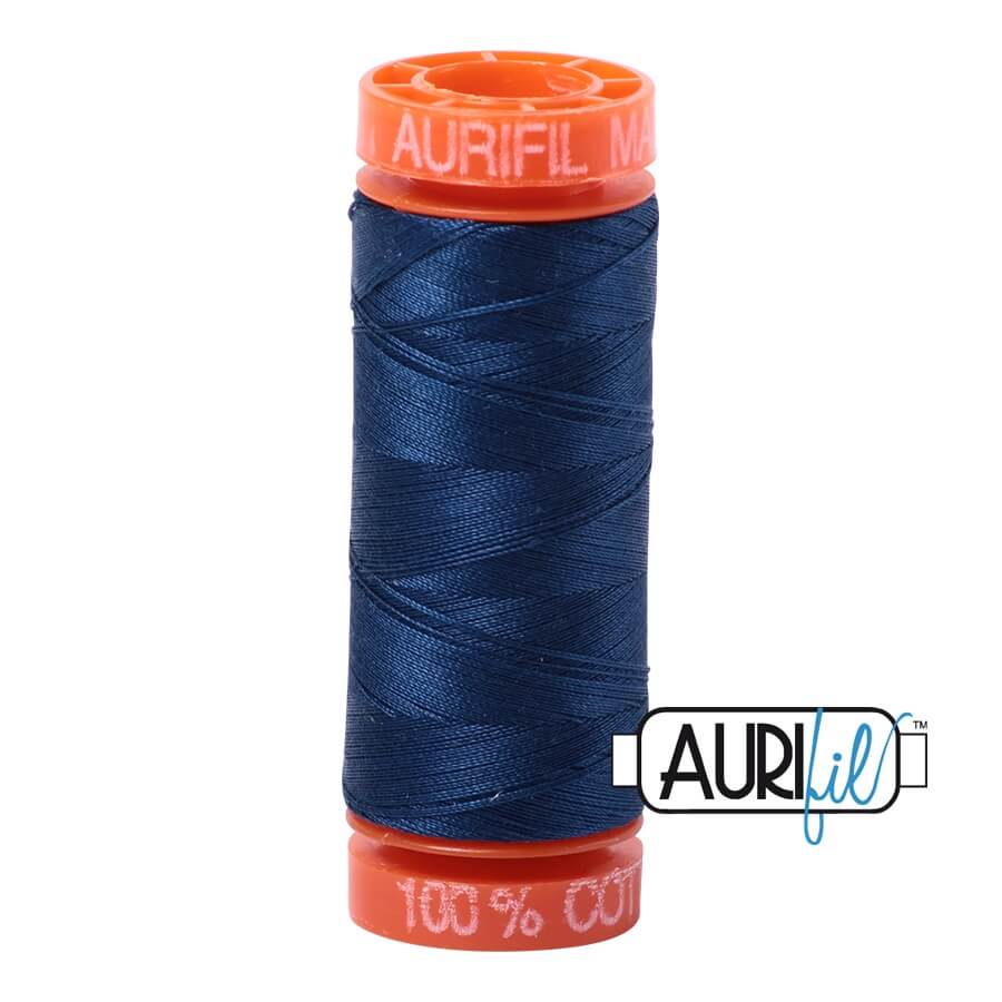 Aurifil Cotton Mako 2783 Medium Delft Blue Thread