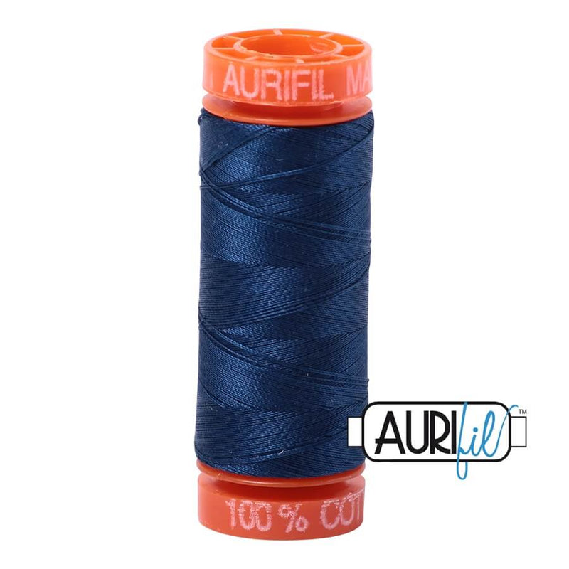 Aurifil Cotton Mako 2783 Medium Delft Blue Thread