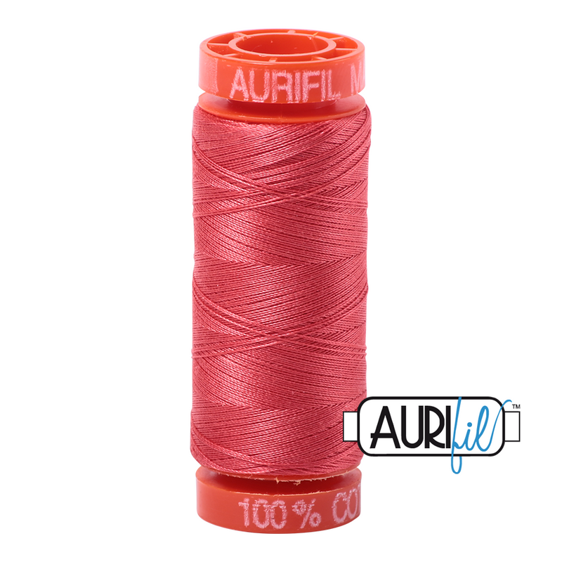 Aurifil Cotton Mako 5002 Medium Red Thread