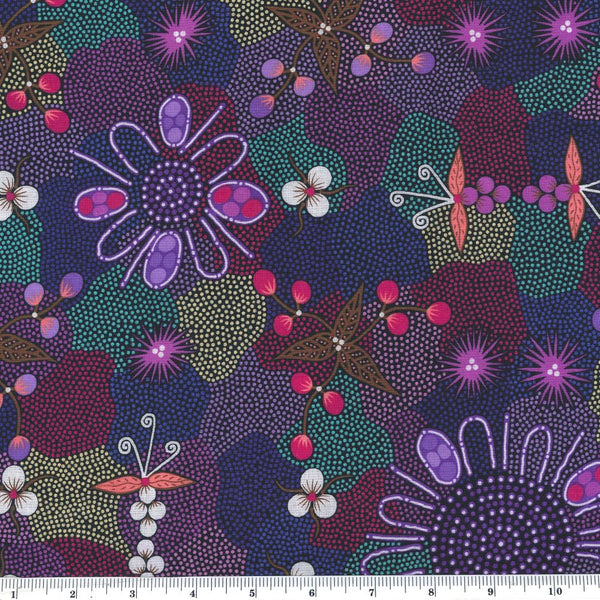 Aboriginal Design: Bush in Purple by Tanya Price