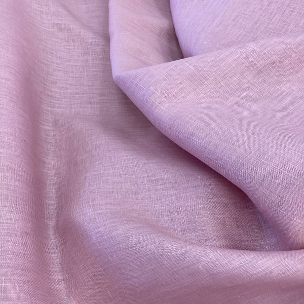 100% Linen Fabric Col 104 Dusty Pink 190gm2 135cm wide