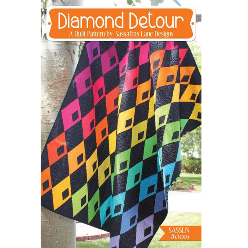Sassassfras Lane Designs - Diamond Detour Quilt Pattern