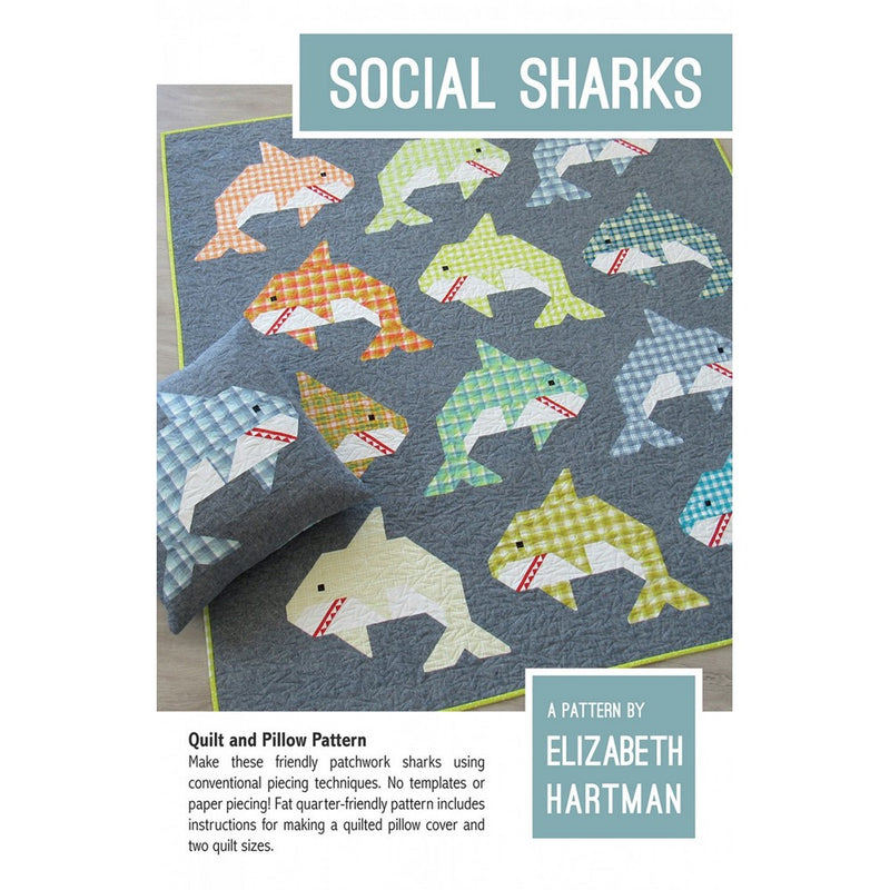 Elizabeth Hartman: Social Sharks Quilt Pattern