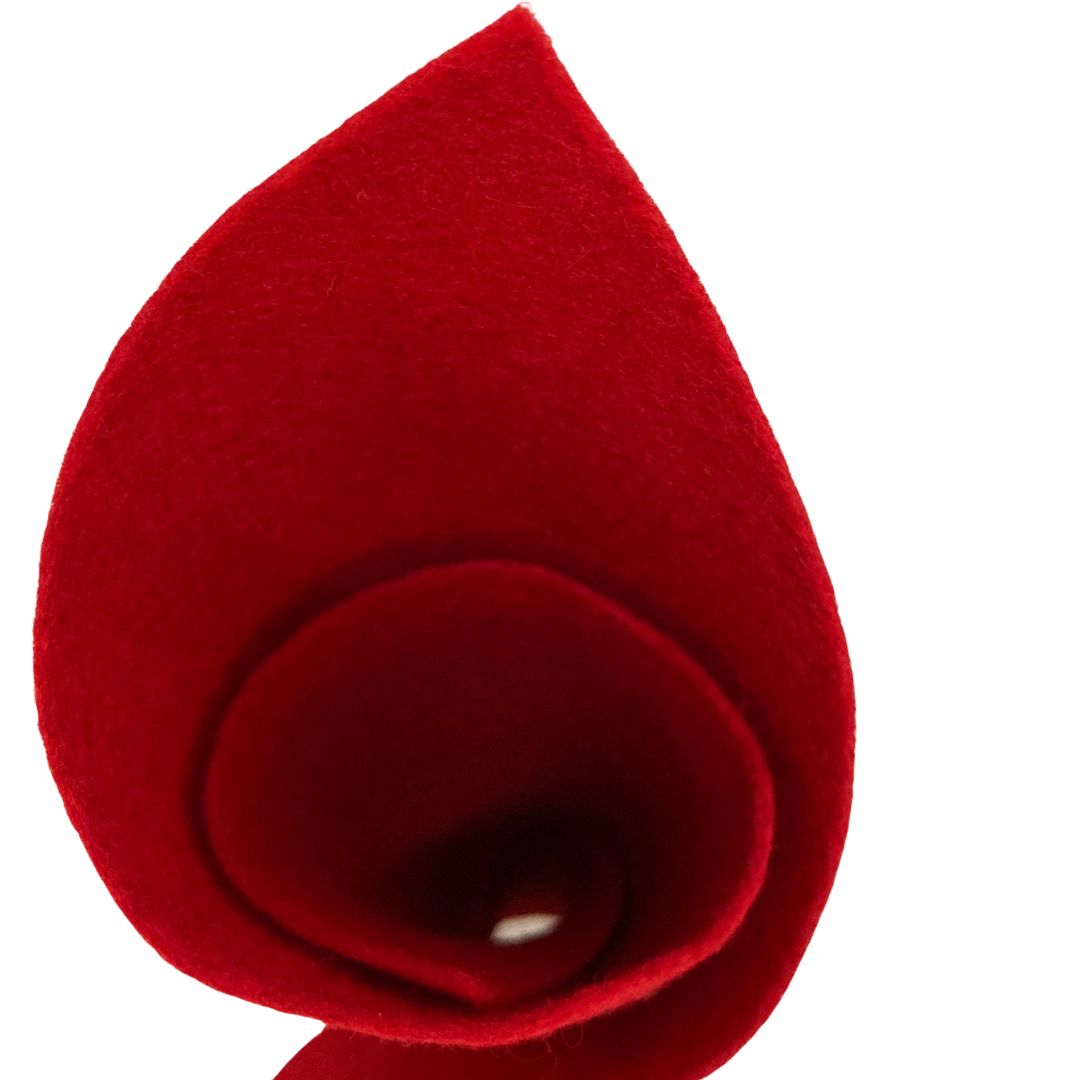 Felt 100% Wool - 07 Fiery Red 1mm