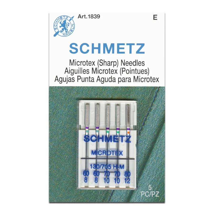 Schmetz Microtex Machine Needles 60/70/80