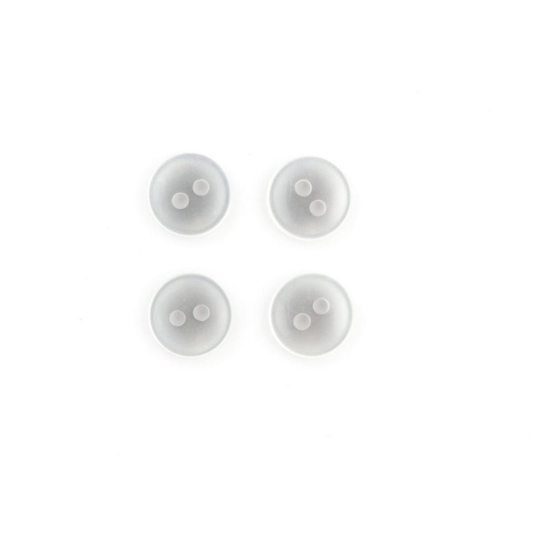 HEMLINE BUTTONS Basic Backer Button 18, White 11 mm