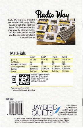 JBQ116 Radio Way Materials List