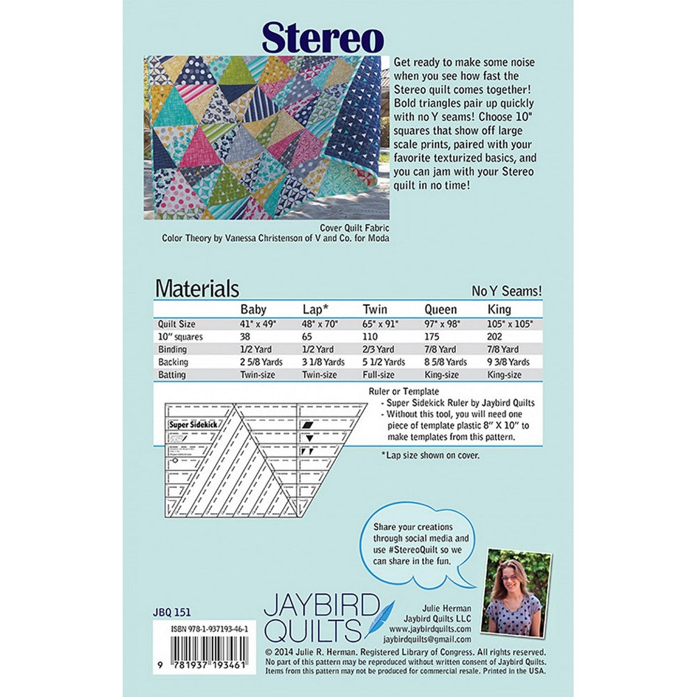 JayBird Quilts Pattern: Stereo