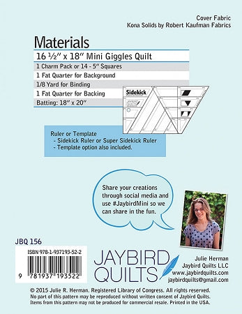 JayBird Quilts Pattern: Mini Giggles