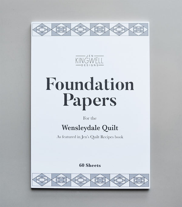 Jen Kingwell Designs: Wensleydale Quilt Foundation Papers