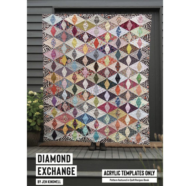 Jen Kingwell Designs: Diamond Exchange (Acrylic Templates Only)