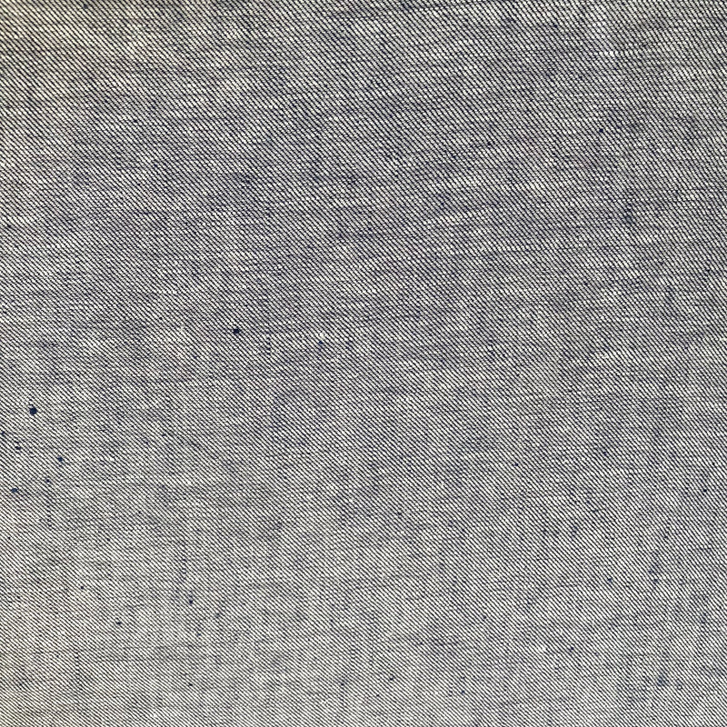 100% Linen Indigo Dyed Denim Twill Fabric Col 13 200gm2 142cm wide