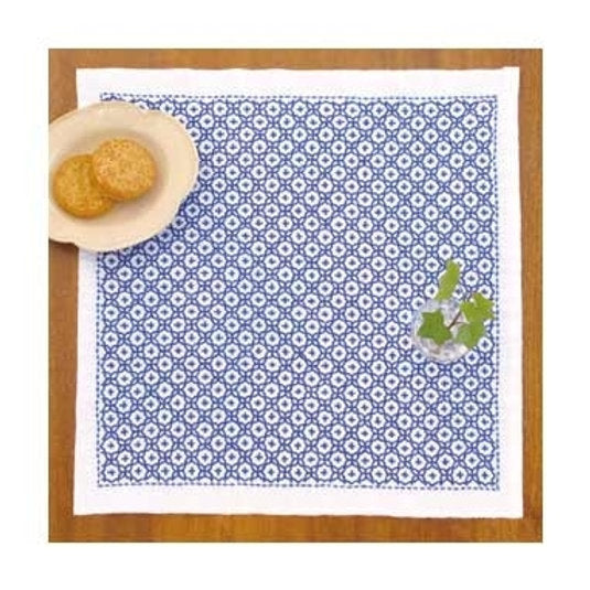 Sashiko Sampler Kit "Linked Crosses" by Olympus Blue