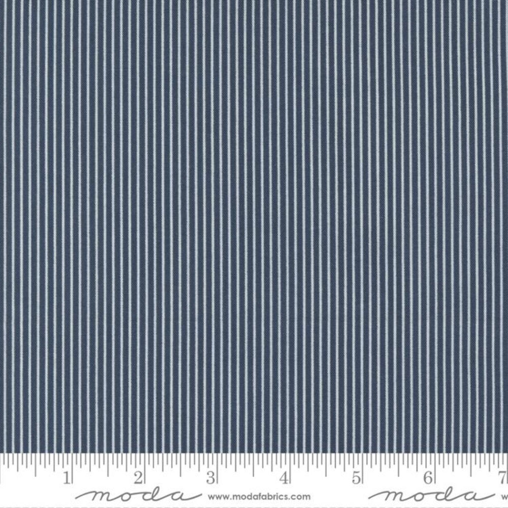 Camille Roskelley: Sunnyside Stripes Navy Moda Fabrics 55287 12