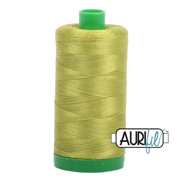 Aurifil Cotton Mako 1147 Light Leaf Green Thread Ne 40 1000m