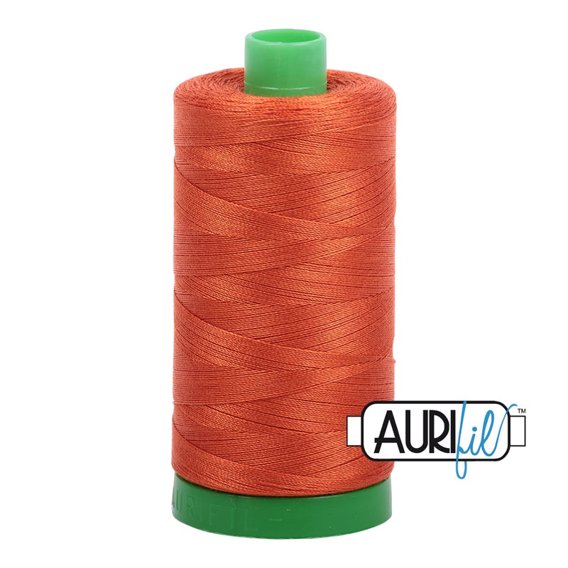 Aurifil Cotton Mako 2240 Rusty Orange Thread Ne 40 1000m